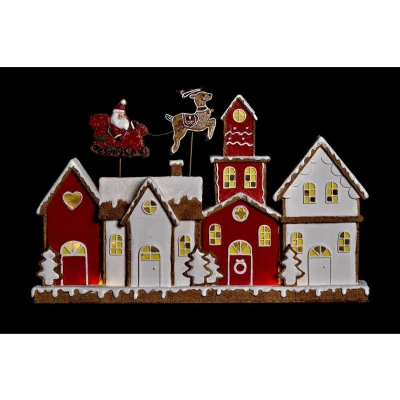 Afbeelding van Kerstversiering DKD Home Decor Huis Hars (41 x 7,5 27 cm)