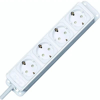 Afbeelding van Kopp UNOversal 4 voudige stekkerdoos verhoogde contactbescherming, voedingskabel 1,4 m, kleur: arctisch wit, pack, 127102016