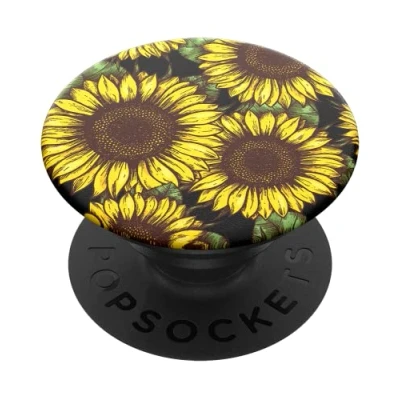 Afbeelding van Popsockets Popgrip Uittrekbare Greep En Standaard Voor Smartphones Tablets Met Een Verwisselbare Poptop Sunflower Power