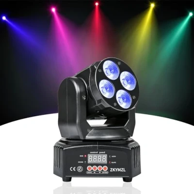 Afbeelding van ZKYMZL RGBWA/UV 6 in 1 LED lamp Mini 50W Wash Rotating Light Moving Head Podium Effect met DMX voor disco KTV Club Party