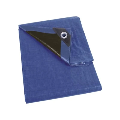 Afbeelding van Afdekzeil Perel 2 x 3 m (Ultra sterk, 180 gr/ m², Blauw/ zwart, Waterdicht)