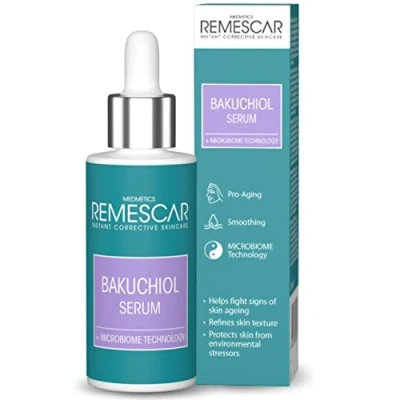 Afbeelding van Remescar Bakuchiol Serum 30 ml Plantaardig Retinol voor vermindering van rimpels en fijne lijntjes, Anti Aging Gezicht gevoelige huid andere huidtypes