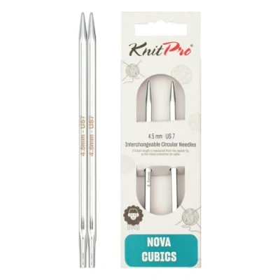 Afbeelding van Knitpro Nova Cubics verwisselbare speciale 4,50 mm cirkelvormige naaldtips 1 Stuk