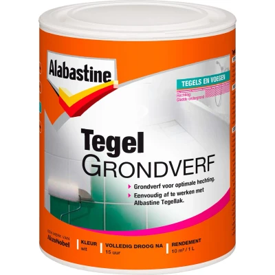 Afbeelding van Alabastine Tegelgrondverf Wit