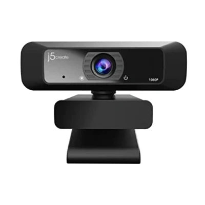 Afbeelding van j5create JVCU100 N Full HD webcam 1920 x 1080 Pixel Microfoon, Klemhouder, Standvoet
