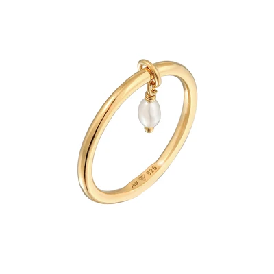 Afbeelding van Elli Basic Ring goldcoloured, Dames, Maat: 52, Gold coloured
