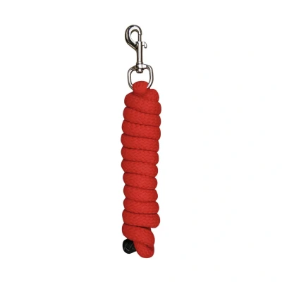 Afbeelding van Harry&#039;s Horse Halstertouw mounty, zilverkleurige muskaton, 2M One Size Rood