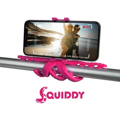 Afbeelding van Celly telefoonhouder Flexible Squiddy 8,5 cm siliconen roze