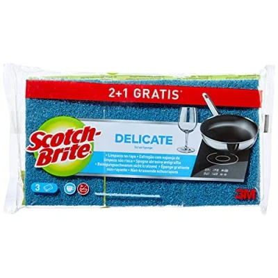 Afbeelding van Scotch Brite Topreiniger, gelamineerd, universeel, 3 stuks, composiet, meerkleurig, 0,2100000000002 x 0,2 cm
