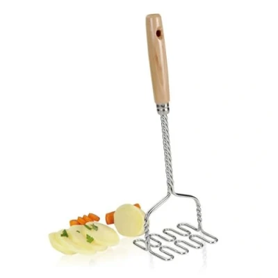 Afbeelding van Metaltex Aardappelstamper Houten Greep