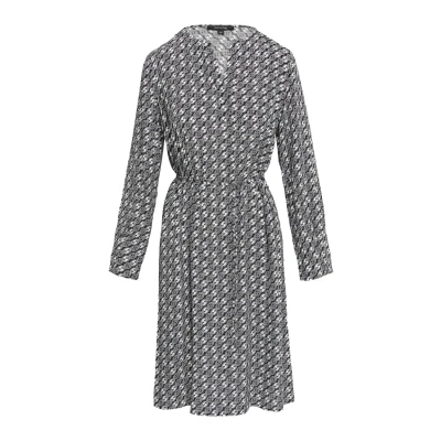 Afbeelding van comma CRÊPE MIT ALL OVER Print Jurk, Dames, Maat: 32, Navy