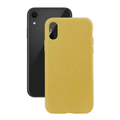 Afbeelding van KSIX smart your tech Milieuvriendelijke beschermhoes voor iPhone XR, halfstevig, geel