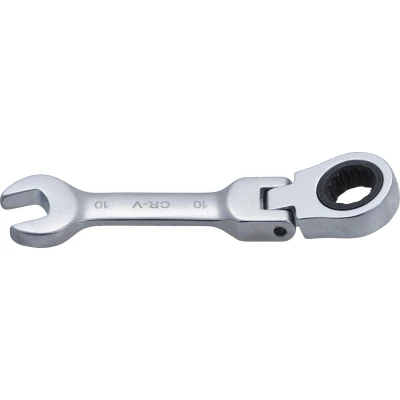 Afbeelding van BGS Ratel ringsteeksleutel kort knie 10 mm