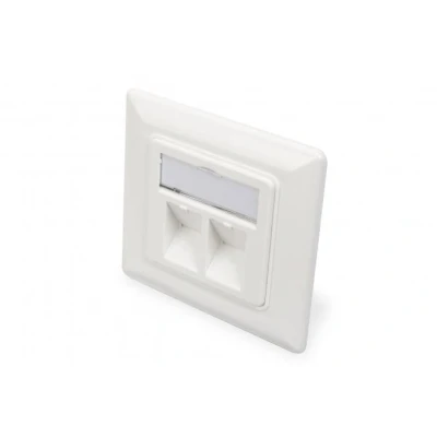 Afbeelding van Digitus DN 93801 1 Keystone houder 2 voudig Wit
