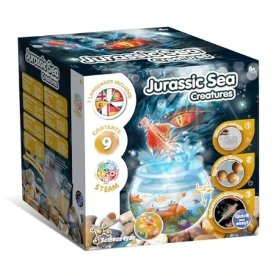 Afbeelding van Science4you Jurassic Zeewezens voor Kinderen 6+ Jaar Creëer een Ecosysteem Waterdraken Levende Waterdieren met Vistank Kinderen, Speelgoed 5 6 7 8+