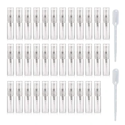 Afbeelding van Enslz 35 stks Mini Draagbare Clear 3 ml Glazen Fles Verstuiver Hervulbare Parfumflesje Voor Feest of Reistool
