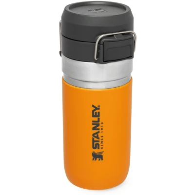 Afbeelding van Stanley Quick Flip Roestvrijstalen Waterfles 0.47L Houdt 7 Uur Lang Koud Lekvrije Drinkfles Thermosfles BPA Vrij Geschikt Voor Auto Bekerhouder Vaatwasmachinebestendig Saffron