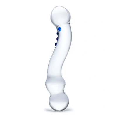 Afbeelding van Gläs Glazen Dildo Curved G Spot GRATIS TOY bij iedere bestelling v.a. 40,