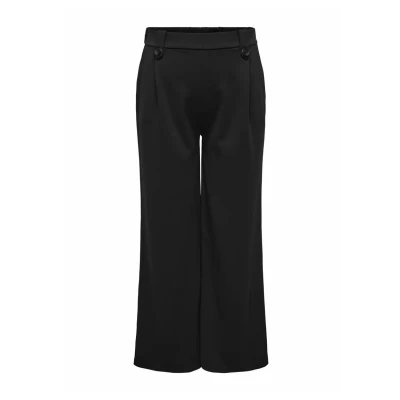 Afbeelding van ONLY Carmakoma Carsania Button Broek, Dames, Maat: L 50/52x32, Black