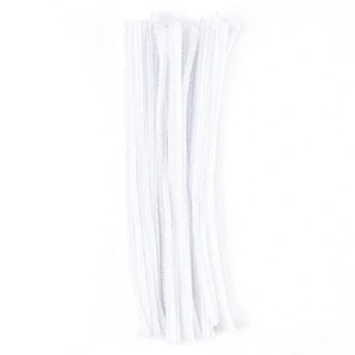 Afbeelding van Vaessen Creative 1601 010 pijpenreiniger voor knutselen en decoreren, Cheniulle, wit, 30 x 0,8 0,1 cm, 50 stuks