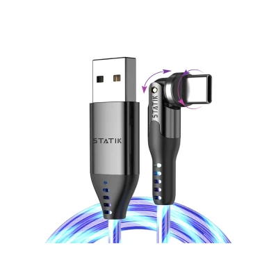 Afbeelding van Statik PowerPivot świecący kabel USB A &gt; C (1,8 m)