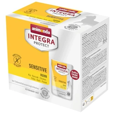 Afbeelding van 8 x 85 g animonda Integra Protect Adult Sensitive Kip kattenvoer nat