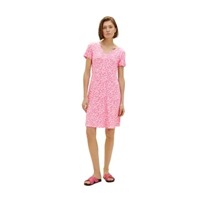 Afbeelding van TOM TAILOR Dames Jurk 1035234, 31745 Pink Geo Design, 38