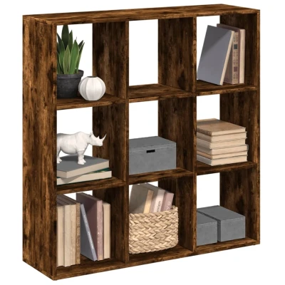 Afbeelding van Kamerscherm boekenkast 102x29x103,5 cm hout gerookt eiken