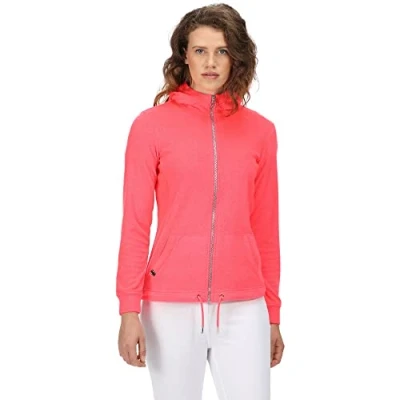 Afbeelding van Regatta Bayarma Hoody Trui, Neon Roze Towelling, 10