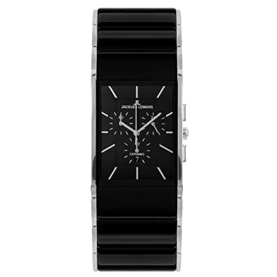 Afbeelding van Jacques Lemans Chronograaf, Heren, Maat: One Size, Schwarz