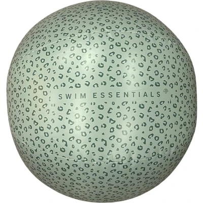 Afbeelding van Swim Essentials Strandbal Opblaasbaar Groen Panterprint Ø 51 cm