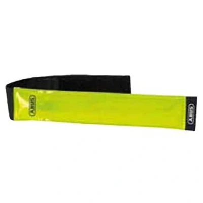 Afbeelding van ABUS LED lichtlijst Lumino Active Bar weerbestendige reflectorstrip met continu en knipperlicht voor armen benen geel/zwart