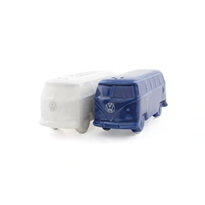 Afbeelding van Brisa Volkswagen T1 Bus Peper &amp; Zout (wit blauw)
