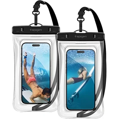 Afbeelding van Spigen A610 Universeel Waterdicht Float hoesje Transparant 2 Pack