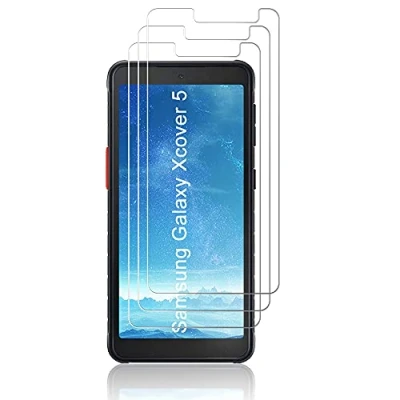 Afbeelding van J&amp;D Compatibel met Samsung Galaxy Xcover 5 Screenprotector, 3 Pack Gehard Glas Niet Volledige Dekking Clear Ballistisch Schermbeschermer voor Screen Protector