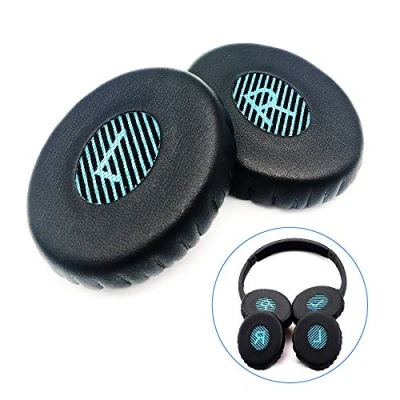 Afbeelding van oorkussens vervangende schuimrubberen compatibel met Bose SoundLink on ear (OE), 2 (OE2), OE2i en SoundTrue (OE) hoofdtelefoon (black)