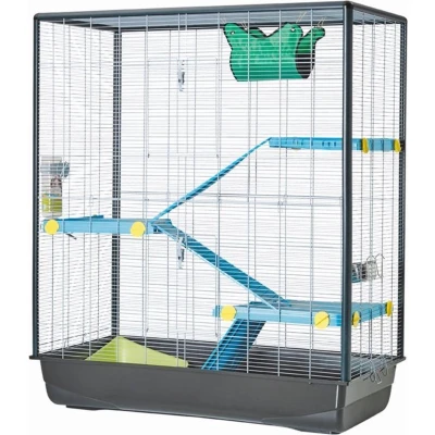 Afbeelding van Savic Rattenkooi Zeno 3 Knock Down Empire Antraciet 100X50X118 CM
