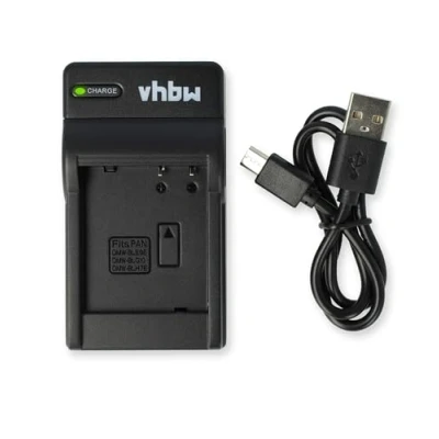 Afbeelding van vhbw USB oplader compatibel met Nikon CoolPix S200, S220, S225, S230, S3000, S4000, S500, S510, S5100, S570, S60, S600, S700, S80 camera camcorder