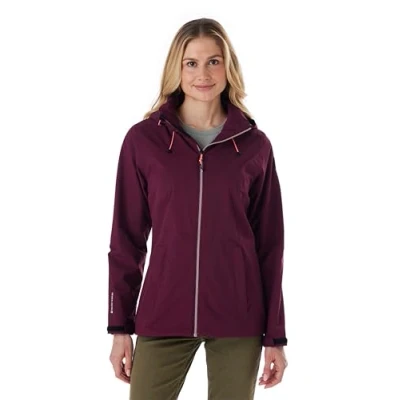 Afbeelding van killtec dames Regenjas/functionele jas waterdicht met capuchon Damen Regenjacke OOKS 1, weintraube, 36, 43767 000