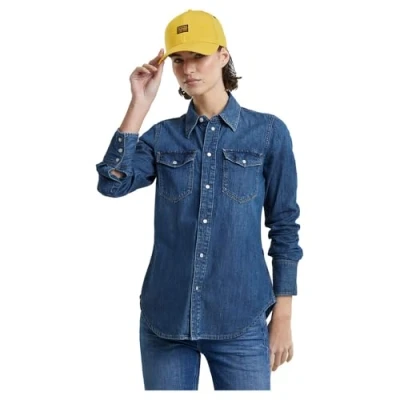 Afbeelding van G STAR SLIM FIT Western Overhemdblouse, Dames, Maat: Medium, Worn in windward