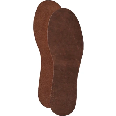 Afbeelding van Leren Inlegzool Echt Leder Vochtopnemend Cognac Maat 35/36