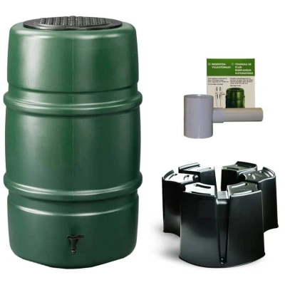 Afbeelding van Regentonset Harcostar 227 liter Groen + Voet Vulautomaat