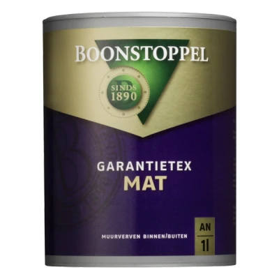 Afbeelding van Boonstoppel Garantietex Mat Muurverf 1 liter Mengbaar