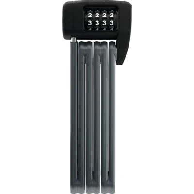 Afbeelding van ABUS Bordo Lite 6055C SH vouwslot met houder en combinatiecode Extra licht combinatieslot van speciaal staal beveiligingsniveau 7 85 cm Zwart