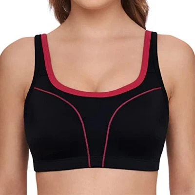 Afbeelding van Susa Sport BH MOVE HIGH Bustier, Dames, Maat: 105D, Schwarz pink