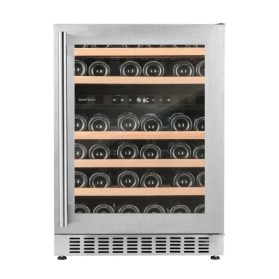 Afbeelding van Temptech Oslo Wijnkoelkast OX60DRB 2 Zones Zilver