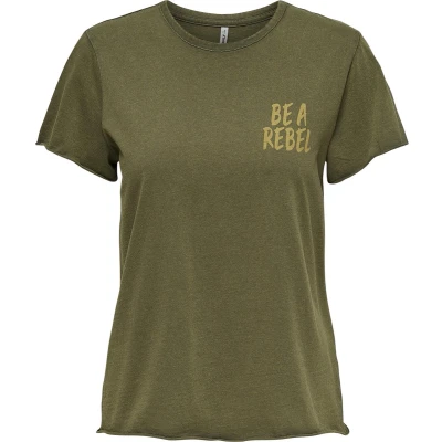 Afbeelding van ONLY Maat XS ONLLUCY LIFE S/S REG LEO TOP BOX CS JRS Dames T shirt