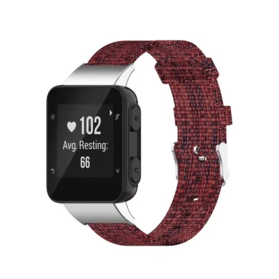 Afbeelding van Nylon canvas bandje Rood Garmin Forerunner 35 / 30