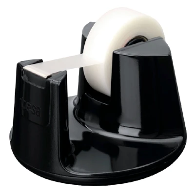 Afbeelding van Plakbandhouder Tesa Compact zwart met 1rol tape 19mmx33m