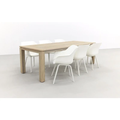 Afbeelding van Hartman Sophie Element Wit/Rome grey 240 cm. tuinset 7 delig